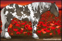 Horse Color:White Spotted Silver Brown