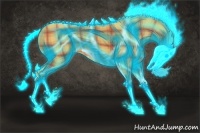 Horse Color:Thunderstruck Plaid Silver Amber Champagne Sabino Frame