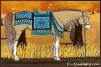 Horse Color:Chocolate Palomino Dun Sabino Splash