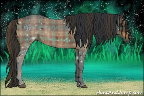 Horse Color:Plaid  Brown 