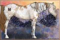 Horse Color:White Spotted Liver Chestnut Pearl Varnish