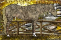 Horse Color:Watercolor Red Dun Ice Sabino 