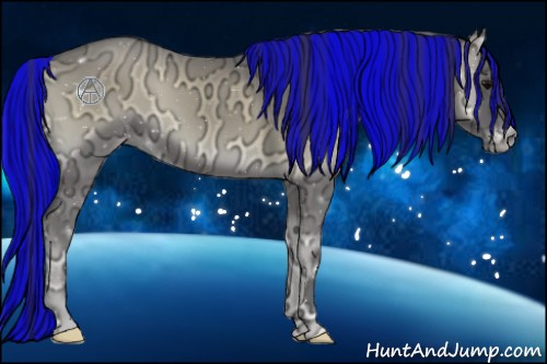 Horse Color:Painted Smoky Blue Onyx Ice 