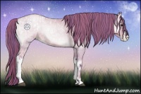 Horse Color:Watercolor Bay Ice Roan Pearl Onyx  and Watercolor Buckskin Ice Pearl Onyx 
