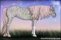 Horse Color:Painted Smoky Creme Ice Onyx 