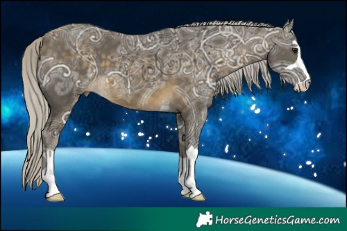 Horse Color:Silver Buckskin Ice 