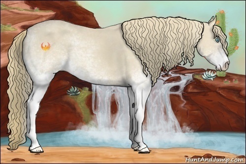 Horse Color:White Spotted Smoky Creme 