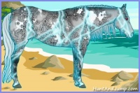 Horse Color:Thunderstruck White Spotted Silver Brown Chinchilla Ice Onyx 
