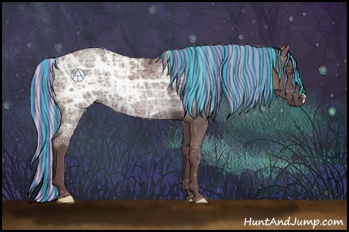 Horse Color:Painted Chocolate Silver Black Chinchilla Ice 