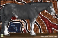 Horse Color:Black Sabino 