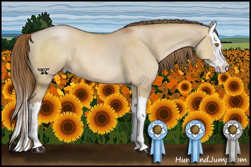 Horse Color:Brown Pearl Dun Sabino Splash
