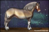 Horse Color:Silver Brown Roan Onyx 
