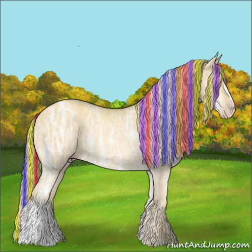 Horse Color:Painted Gold Cream Champagne Ice Dun 