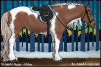 Horse Color:Chocolate Silver Black Tobiano 