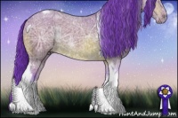 Horse Color:Watercolor Bay Ice Tobiano 