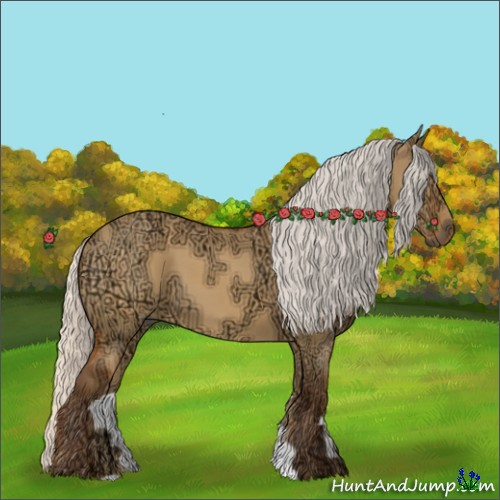 Horse Color:Silver Buckskin Ice Dun
