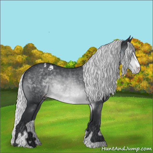 Horse Color:Silver Brown Chinchilla Sabino Varnish 
