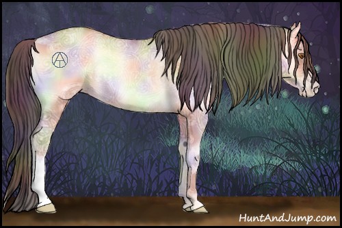 Horse Color:Nacre Sable Champagne Ice Onyx 