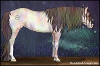 Horse Color:Nacre Sable Champagne Ice Onyx