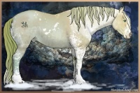 Horse Color:Watercolor White Spotted Smoky Black Ice Pearl