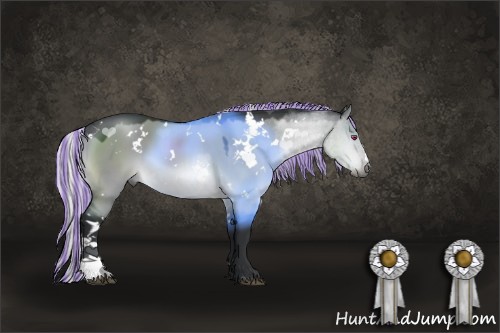 Horse Color:Painted White Spotted Silver Brown Chinchilla Dun 