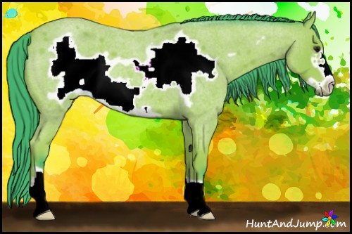 Horse Color:Watercolor Bay Roan Frame 