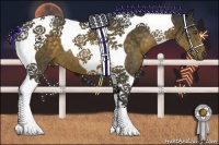 Horse Color:Chocolate Palomino Tobiano