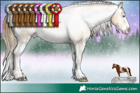 Horse Color:Sable Cream Champagne Sabino Varnish 