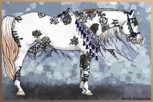 Horse Color:Liver Chestnut Splash Tobiano 