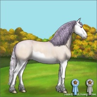Horse Color:Watercolor Silver Brown Chinchilla Dun Splash 