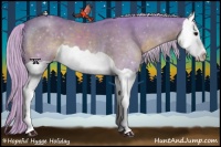 Horse Color:Watercolor Silver Black Splash