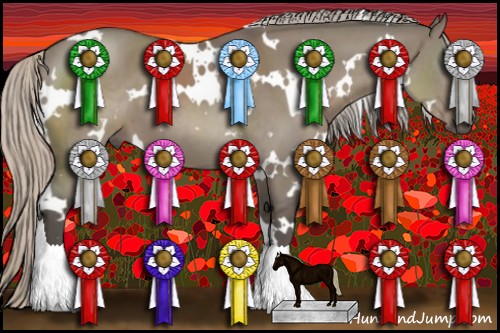 Horse Color:White Spotted Silver Grullo 