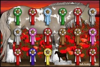 Horse Color:White Spotted Silver Grullo