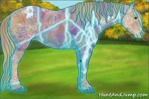 Horse Color:Nacre Thunderstruck Chestnut Ice Sabino Appaloosa 