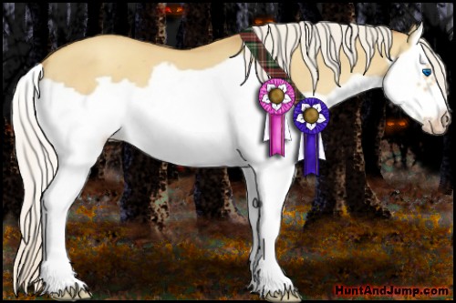 Horse Color:Silver Classic Champagne Dun Splash Frame 