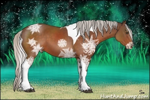 Horse Color:Silver Brown Ice Tobiano 
