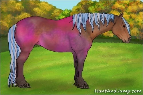 Horse Color:Painted Silver Brown