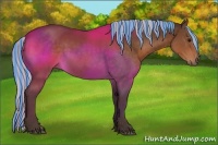 Horse Color:Painted Silver Brown 