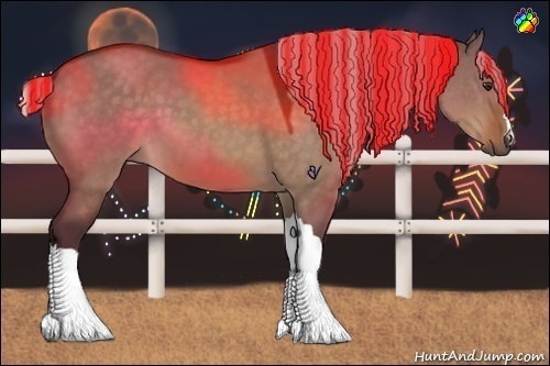 Horse Color:Painted Silver Brown Dun