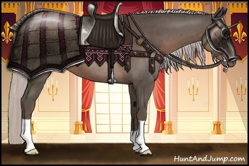 Horse Color:Silver Black 