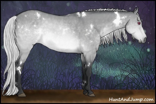 Horse Color:White Spotted Silver Brown Chinchilla Dun 