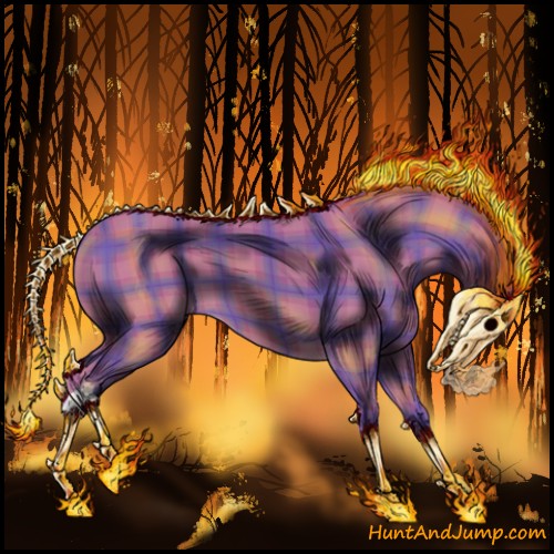 Horse Color:Watercolor Plaid Silver Brown