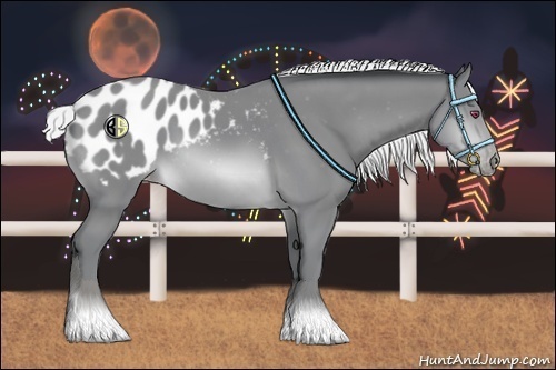 Horse Color:Silver Sable Champagne Chinchilla Blanket 