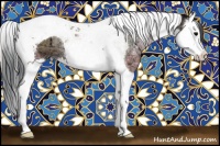 Horse Color:Brown Ice Onyx Splash Tobiano 