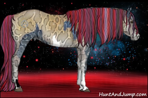 Horse Color:ERROR: UNKNOWN ANOMALY and Painted Buckskin Ice Onyx 