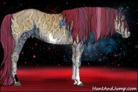 Horse Color:ERROR: UNKNOWN ANOMALY and Painted Buckskin Ice Onyx 