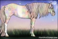 Horse Color:Nacre Silver Sable Champagne Onyx