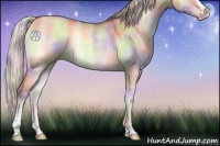 Horse Color:Nacre Silver Sable Champagne Onyx