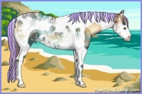 Horse Color:Painted Red Onyx Ice Splash Tobiano 