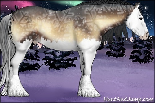 Horse Color:Brown Ice Onyx Sabino Splash Appaloosa 